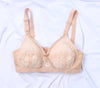 Nylon Cross Non Padded Lacy Bra