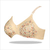 Camellia Multi Color Full Cup Embroidered Cotton Bra