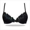 Green and Black Padded Mesh Imported Bra