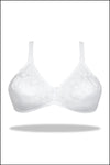 Shooting Star Embroidered Cotton Bra