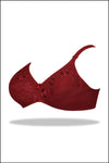 Shooting Star Embroidered Cotton Bra