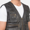 Alaskan Escape Leather Vests For Men