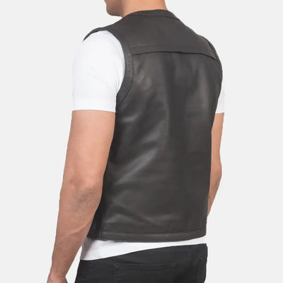 Alaskan Escape Leather Vests For Men