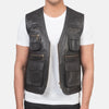 Alaskan Escape Leather Vests For Men