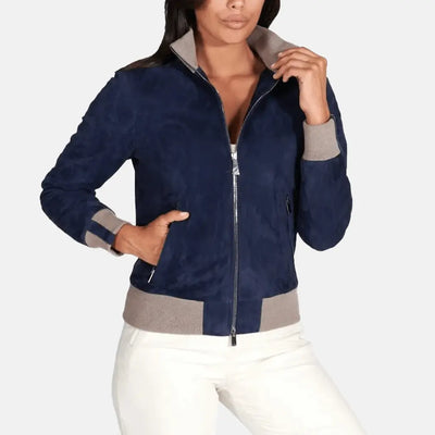 Altitude Leather Bomber Jacket for Women