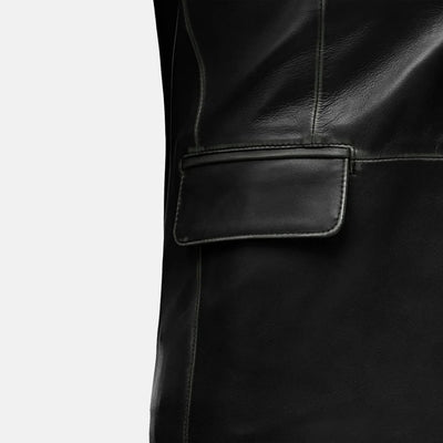 Anarchist Mens Leather Blazer