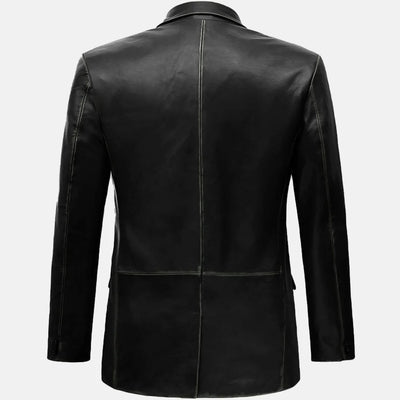 Anarchist Mens Leather Blazer