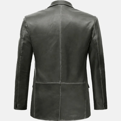 Anarchist Mens Leather Blazer