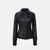 Apex Leather Bomber Jacket for Women