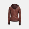 Apex Leather Bomber Jacket for Women