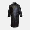 Arcane Envoy Black Leather Duster Coat Men