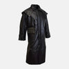 Arcane Envoy Black Leather Duster Coat Men