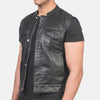 Backroad Rebel Leather Motorcycle Vest