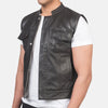 Backroad Rebel Leather Motorcycle Vest