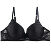 Black Lacy Padded T-Shirt Bra-Wired-Non-WIred