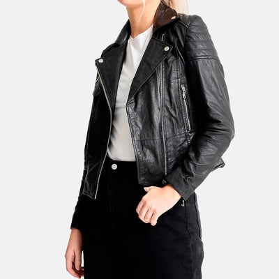 Blaze Leather Biker Jacket Women