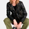 Blaze Leather Biker Jacket Women