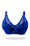 Blue Laced Lightly Lined Turkish Imported Bra