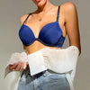 Blue Luxury Soft Padded Bra with Ultimate Pushup Experience