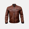 Boomerang Leather Biker Jacket  Men's Biker Jacket