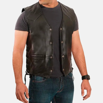 Chainbreaker Leather Biker VestMen's Leather Vest