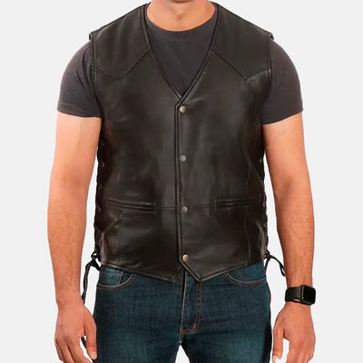 Chainbreaker Leather Biker VestMen's Leather Vest