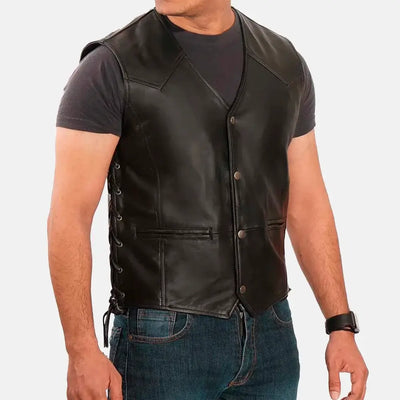 Chainbreaker Leather Biker VestMen's Leather Vest