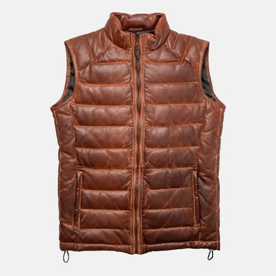 Cinder Cloak Mens Leather Motorcycle Vest