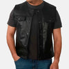 Concrete Cowboy Western Mens Leather Vest