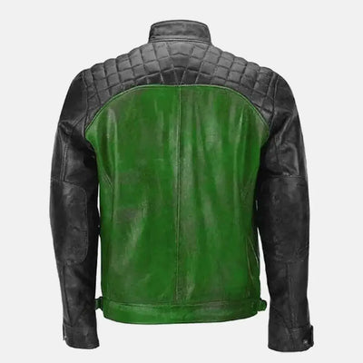 Wingardium Leather Motorcycle Jacket with Removeable Hood