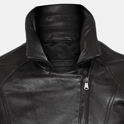 Dynamic Diva Leather Biker Jacket For Women