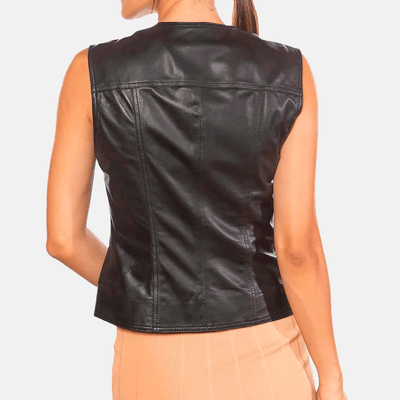 Elara Charm Womens Leather Vests