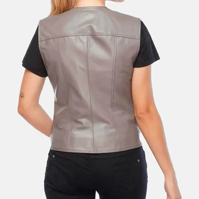 Elara Charm Womens Leather Vests