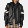 Enigma Leather Jacket  Leather Bomber Jacket