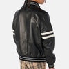 Enigma Leather Jacket  Leather Bomber Jacket