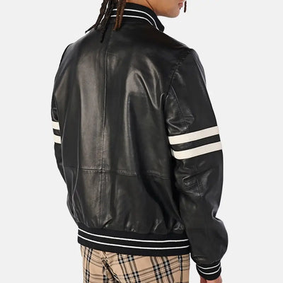 Enigma Leather JacketLeather Bomber Jacket