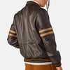 Enigma Leather Jacket  Leather Bomber Jacket