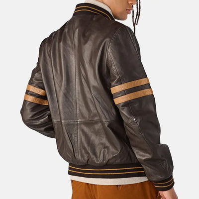 Enigma Leather JacketLeather Bomber Jacket