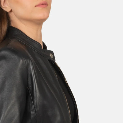 Evangeline Leather Biker Jacket | Women's biker jacket