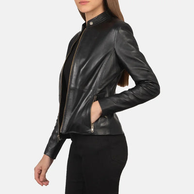 Evangeline Leather Biker Jacket | Women's biker jacket