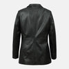 Fashion Flow Leather Blazer For Women