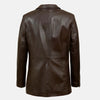 Fashion Flow Leather Blazer For Women