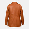 Fashion Flow Leather Blazer For Women