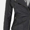 Flex Leather Bomber Jacket for Women