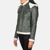 Glamora Leather Bomber Jacket for women