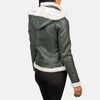 Glamora Leather Bomber Jacket for women