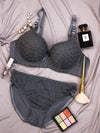 Grey Zephyr Padded Bra and Panty Set