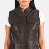 Grit & Grace Leather Vest for Women