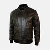 Ironhide Leather Bomber Jacket With Removable Hood