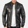 Jaxon Mens Leather Bomber Jacket